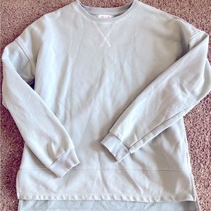 Cotton crew sweater tunic style